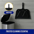 Genuine Joe Heavy-Duty Metal Dustpan, Black, GJO85151