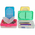 C-Line 3-compartment Storage Box, Pink, 12 / Carton, CLI48500