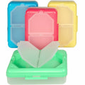 C-Line 3-compartment Storage Box, Pink, 12 / Carton, CLI48500