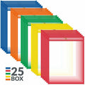 C-Line Reusable Dry Erase Pockets- Assorted Primary Colors - 9" x 12", 1 Box, CLI40620