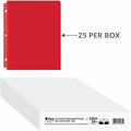 C-Line Letter Pocket Folder, Red, 8 1/2" Width x 11" Length, 25 / Box, CLI32934