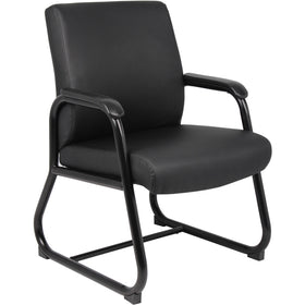 Norstar Office Boss Heavy Duty Guest Chair, Black, BOPB709