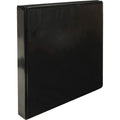 Business Source Round-ring View Binder, Black, 8 1/2" Width x 11" Length, 12 / Carton, BSN09952CT