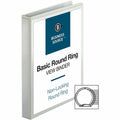 Business Source Round-ring View Binder, White, 8 1/2" Width x 11" Length, 12 / Carton, BSN09953CT