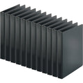 Business Source Basic Round-ring Binder, Black, 8 1/2" Width x 11" Length, 12 / Carton, BSN09976CT