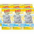 The Clorox Glad ForceFlex Tall Kitchen Drawstring Trash Bags, White, 6 / Carton, CLO78361CT