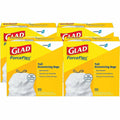 The Clorox Glad ForceFlex Tall Kitchen Drawstring Trash Bags, White, 4 / Carton, CLO78526CT