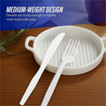 Genuine Joe Heavyweight Disposable Knives, White, 40 / Carton, GJO10431CT