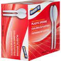 Genuine Joe Heavyweight Disposable Spoons, White, 40 / Carton, GJO10432CT