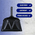 Genuine Joe Heavy-Duty Metal Dustpan, Black, GJO58143