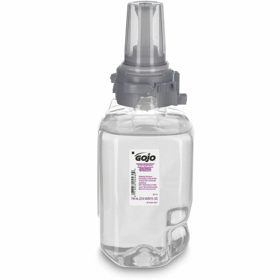 Gojo® ADX-7 Dispenser Antibacterial Hand Soap Refill, Clear, Bio-based, 4 / Carton, GOJ871204CT
