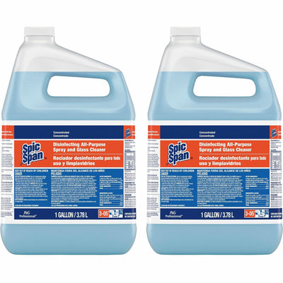 Procter & Gamble Spic and Span Disinfecting All-Purpose Spray and Glass Cleaner, Clear Blue, 2 / Carton, PGC32538CT