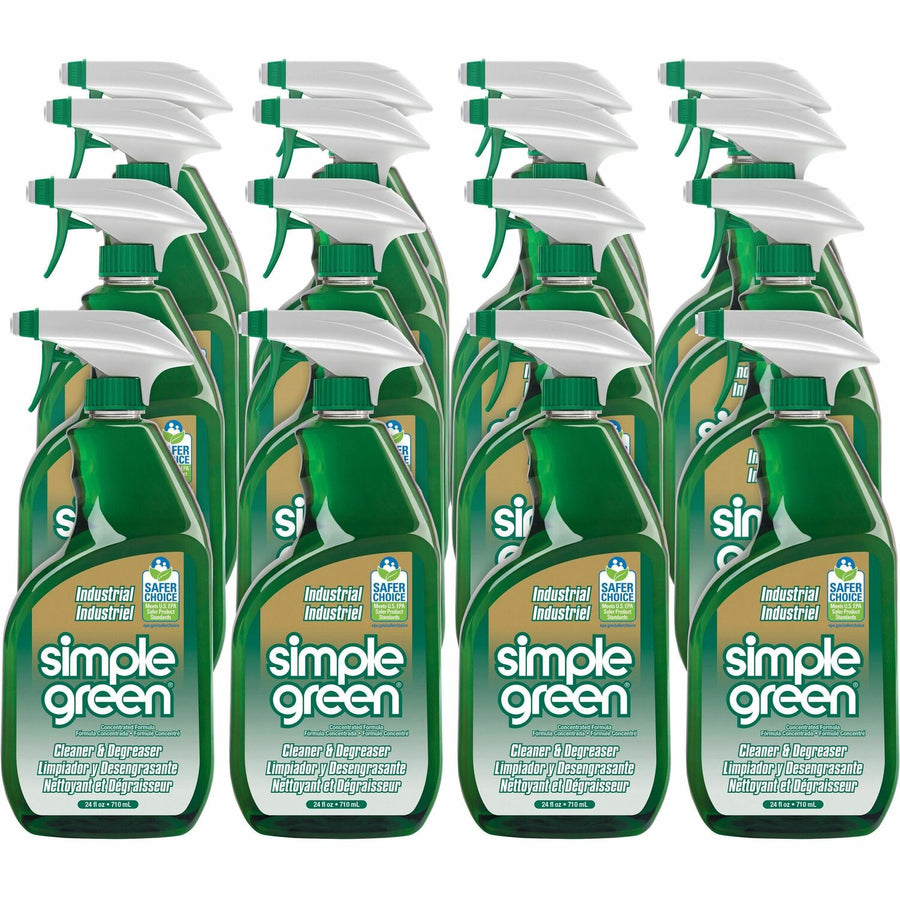 Simple Green Industrial Cleaner/Degreaser, Non-flammable, 12 / Carton, SMP13012CT