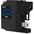 Brother Innobella LC201C Original Standard Yield Inkjet Ink Cartridge - Cyan -, BRTLC201C