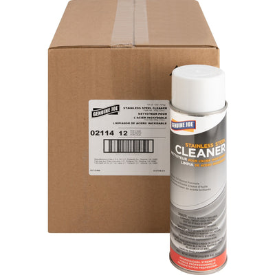 Genuine Joe Stainless Steel Cleaner, Multi, 12 / Carton, GJO02114CT