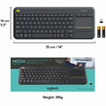 Logitech K400 Plus Touchpad Wireless Keyboard, Black, 1, LOG920007119