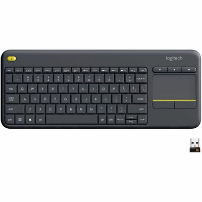 Logitech K400 Plus Touchpad Wireless Keyboard, Black, 1, LOG920007119