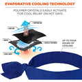 Tenacious Ergodyne Evaporating Cooling Bandana, Solid Blue, EGO12307