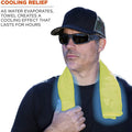 Tenacious Ergodyne Evaporative Cooling Towel, High Visibility Lime, EGO12439