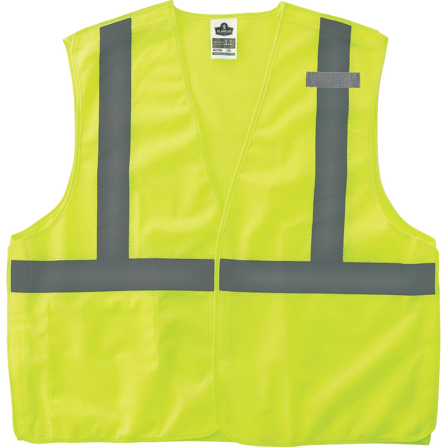 Ergodyne Lime Econo Breakaway Vest, GloWear, Small/Medium, Pocket, EGO21073