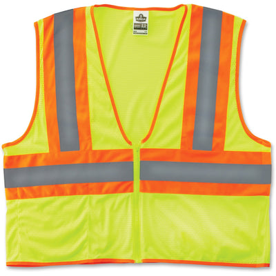 Tenacious Holdings Ergodyne Class 2 Two-tone Lime Vest, EGO21297