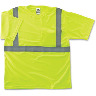 Tenacious Ergodyne Class 2 Reflective Lime T-Shirt, Silver, Medium, EGO21503