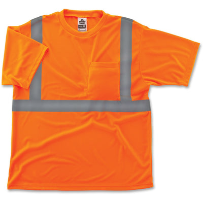 Tenacious Holdings Ergodyne Class 2 Reflective Orange T-Shirt, Extra Large (XL), EGO21515