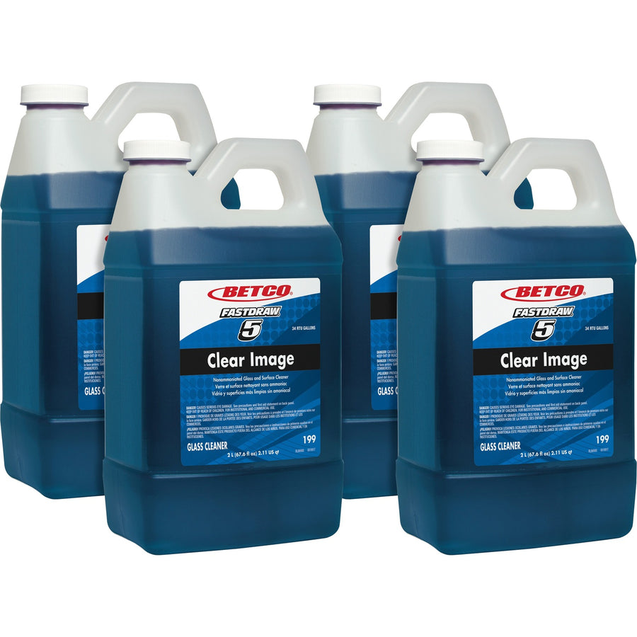Betco FastDraw 23 Deep Blue Glass Cleaner Concentrate, 4 / Carton — view 1