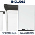 ACCO Quartet Compass Nano-Clean Magnetic Mobile Presentation Easel, QRTECM32EU