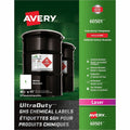 Avery UltraDuty™ GHS Chemical Labels 8�" x 11", for Laser Printers, White, 50 / Box, AVE60501
