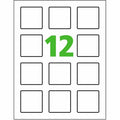 Avery UltraDuty™ GHS Chemical Labels 2" x 2", Permanent Adhesive, for Laser Printers, White, 600 / Box, AVE60506