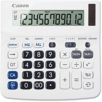 Canon TX-220TS Handheld Display Calculator, White, CNMTX220TSII
