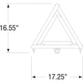 Deflecto Emergency Warning Triangle Kit, Red, DEF73071100