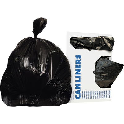 Novolex Heritage Linear Low-Density 0.35mil Can Liners, Black, 1 Carton, HERH4832RK