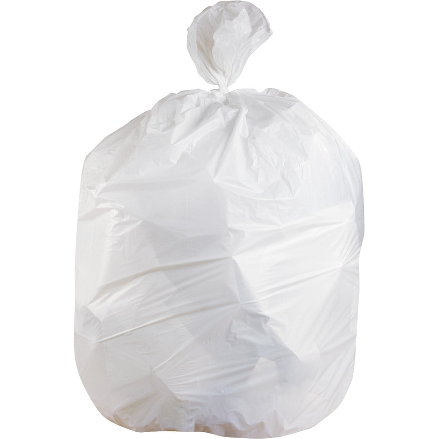Heritage Super Tuf 33-gallon Can Liners, White, 1 Carton, HERH6639TW