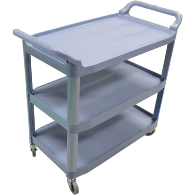 Impact 3-Shelf Bussing Cart, Gray, IMP7006