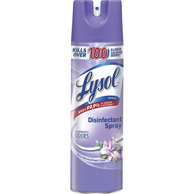 Reckitt Benckiser plc Lysol Early Morning Breeze Disinfectant Spray, Clear, 12 / Carton, RAC80834CT