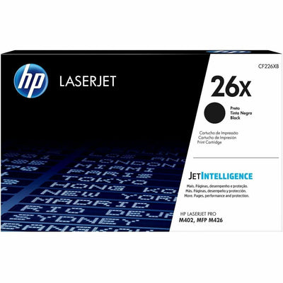 HP 26X Original High Yield Laser Toner Cartridge - Black -, HEWCF226X