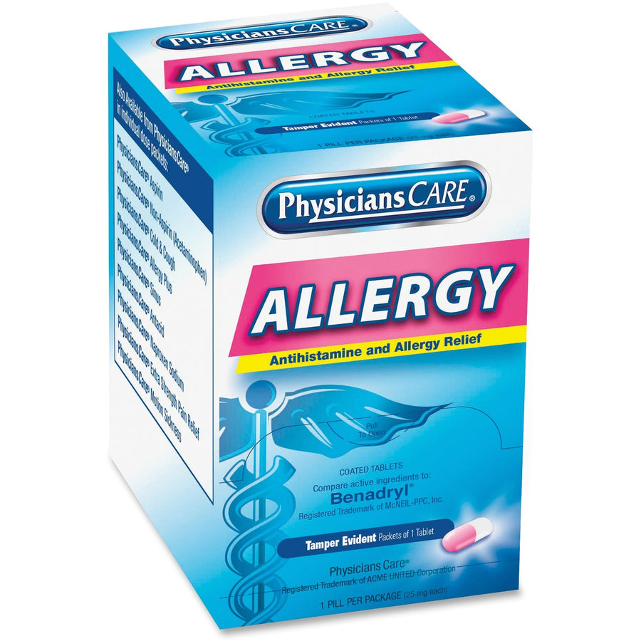 Acme United PhysiciansCare Allergy Relief Tablets, 50 / Box — view 1