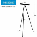 Bi-silque S.A MasterVision 3-leg Display Easel, Black, BVCFLX09101MV
