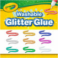 Crayola Washable Glitter Glue, Purple, 9 / Pack, CYO693527