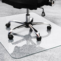 Floortex Heavy-Duty Glass Chair Mat for Hard Floors & Carpets - 40" x 53", Crystal Clear, FLR124053EG