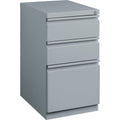 Lorell 20" Box/Box/File Mobile File Cabinet with Full-Width Pull, Gray, LLR79135