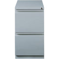 Lorell 20" File/File Mobile File Cabinet with Full-Width Pull, Gray, LLR79136