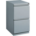 Lorell 20" File/File Mobile File Cabinet with Full-Width Pull, Gray, LLR79136
