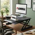 Lorell Adjustable Desk/Monitor Riser, Black, LLR81974