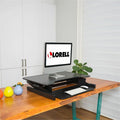 Lorell Adjustable Desk/Monitor Riser, Black, LLR81974