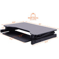 Lorell Adjustable Desk/Monitor Riser, Black, LLR81974
