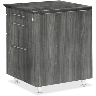 Safco Mayline Medina Series Pencil/Box/File Return Pedestal, Dual Color, MLNMNBFPLGS