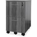 Safco Mayline Gray Laminate File/File Mobile Pedestal File, MLNMNFFLGS